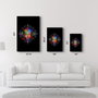 Wallity Pintura Decorativa de Vidrio Templado Multicolor 46 x 72 cm